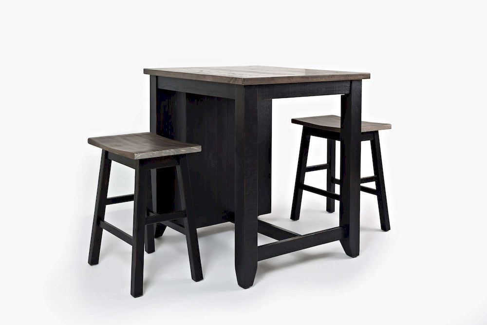 Jofran - Madison County 3pc Counter Height Set in Vintage Black - 1702-36 view 1