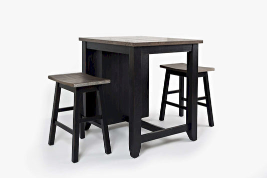 Jofran - Madison County 3pc Counter Height Set in Vintage Black - 1702-36 view 1