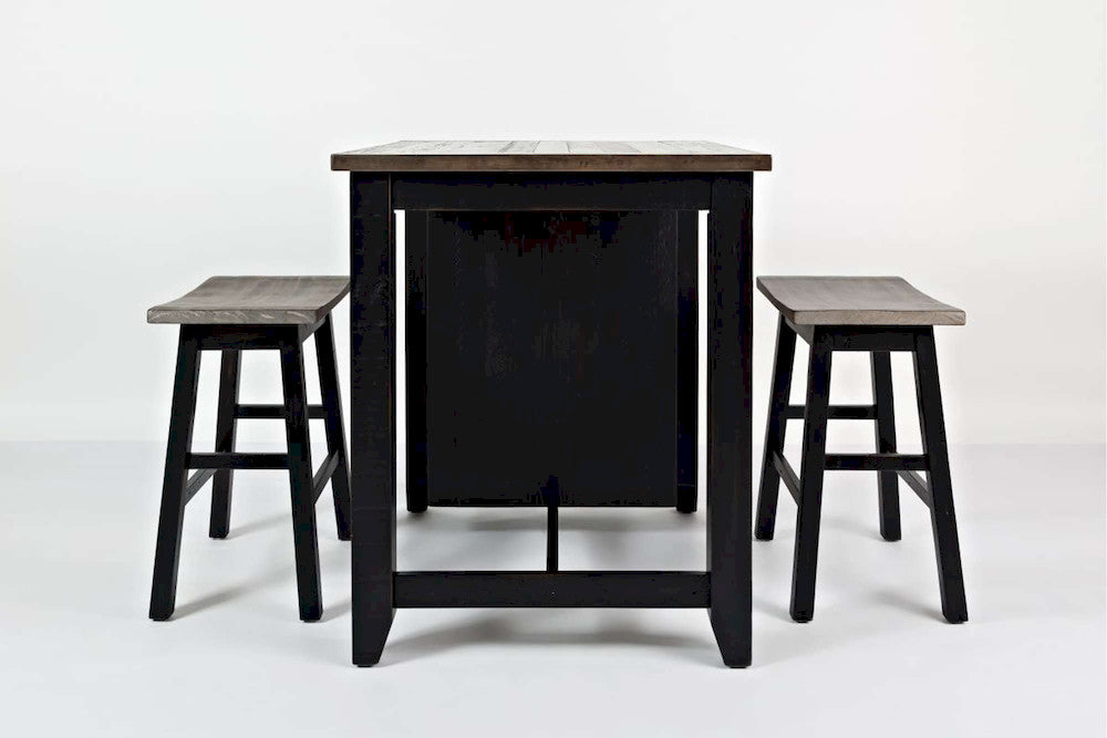Jofran - Madison County 3pc Counter Height Set in Vintage Black - 1702-36 view 4