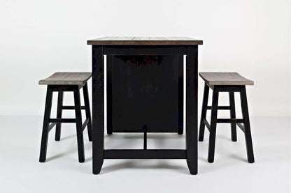 Jofran - Madison County 3pc Counter Height Set in Vintage Black - 1702-36 view 4