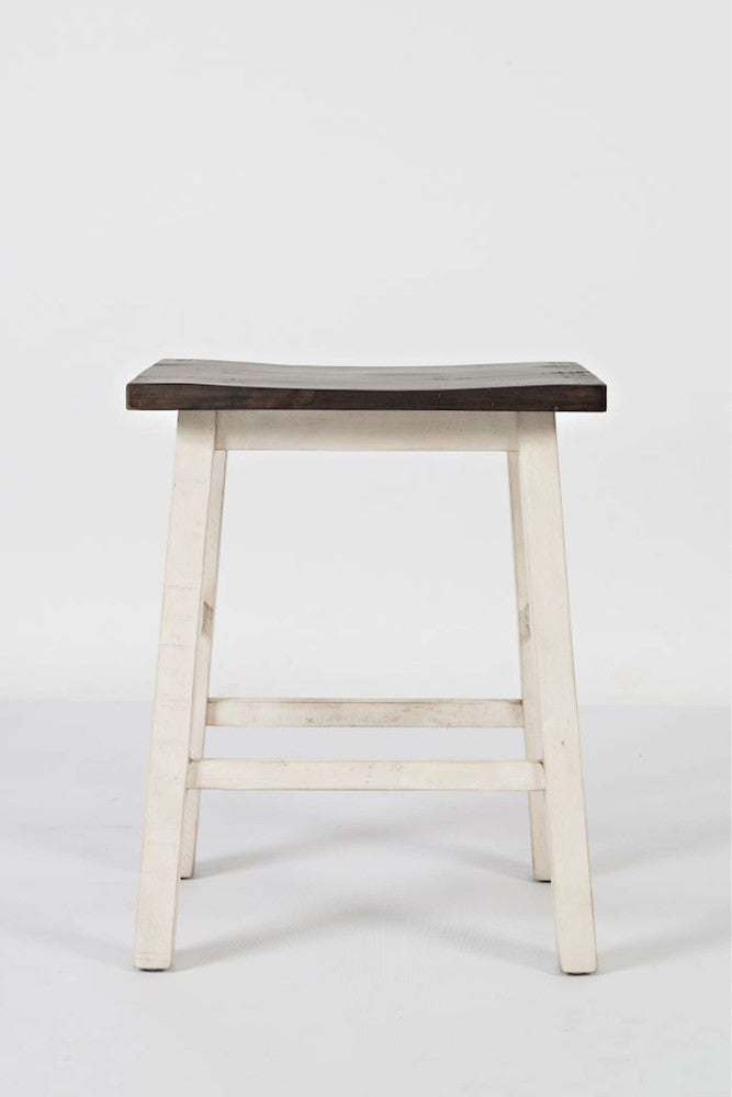 Jofran - Madison County 3pc Counter Height Set in Vintage white - 1706-36 view 4