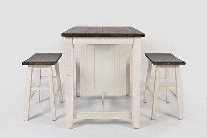 Jofran - Madison County 3pc Counter Height Set in Vintage white - 1706-36 view 9