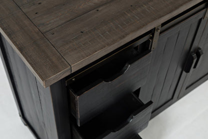 Jofran - Madison County 60in Barn Door Server in Vintage Black - 1702-35 veiw 2