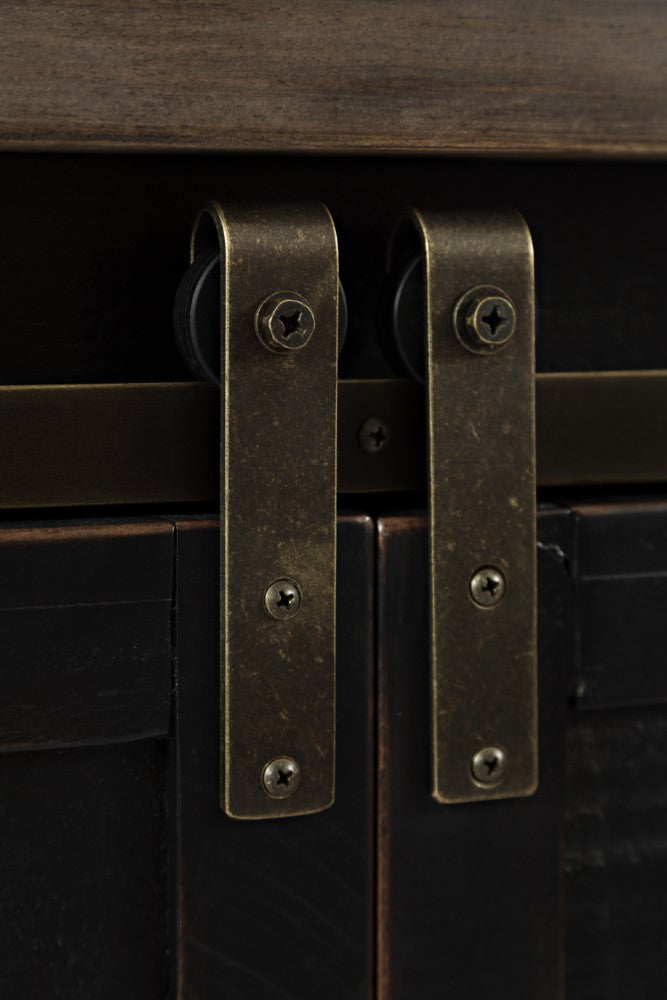 Jofran - Madison County 60in Barn Door Server in Vintage Black - 1702-35 veiw 4