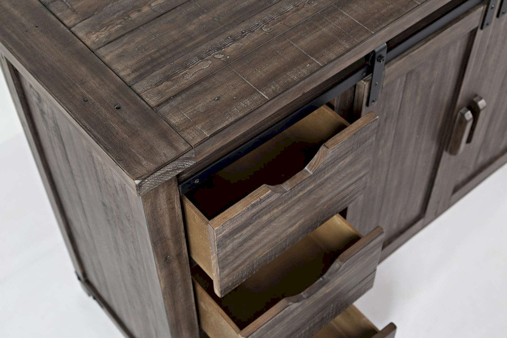 Jofran - Madison County 60in Barn Door Server in Barnwood - 1700-35 view 7