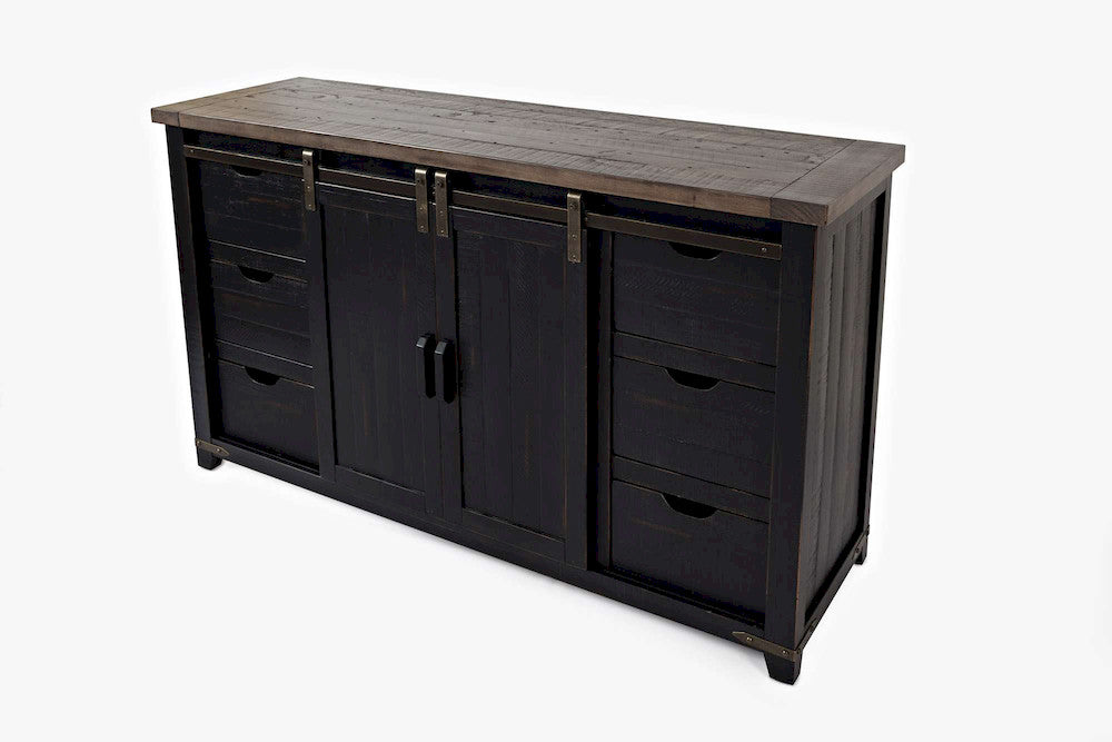 Jofran - Madison County 60in Barn Door Server in Vintage Black - 1702-35 view 3