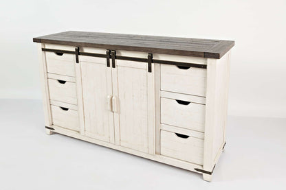 Jofran - Madison County 60in Barn Door Server in Vintage white - 1706-35 view 3