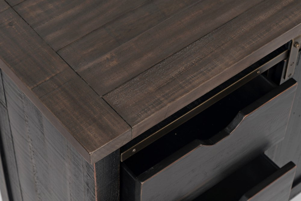 Jofran - Madison County 70in Barn Door Server in Vintage Black - 1702-70 veiw 5