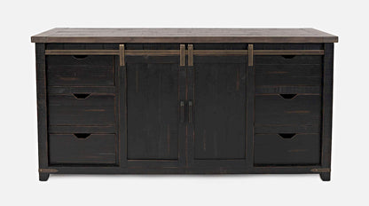 Jofran - Madison County 70in Barn Door Server in Vintage Black - 1702-70 view 1