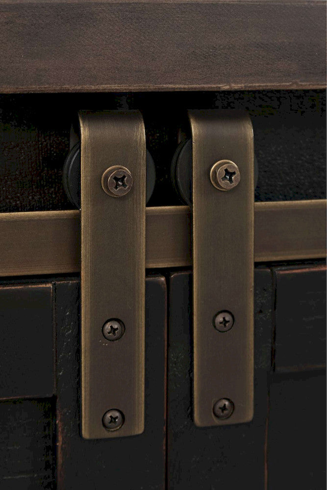 Jofran - Madison County 70in Barn Door Server in Vintage Black - 1702-70 view 7