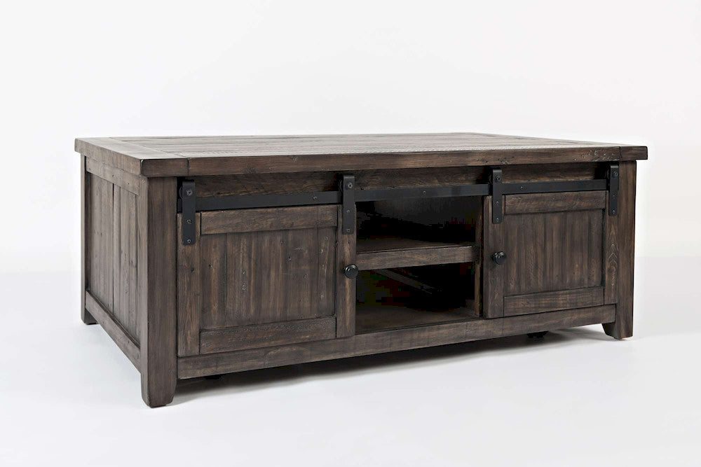 Jofran - Madison County Barn Door Cocktail Table in Barnood - 1700-5 view 3