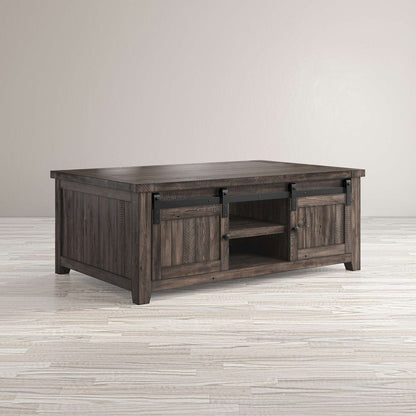 Jofran - Madison County Barn Door Cocktail Table in Barnood - 1700-5 view 6