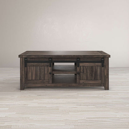 Jofran - Madison County Barn Door Cocktail Table in Barnood - 1700-5 view 7