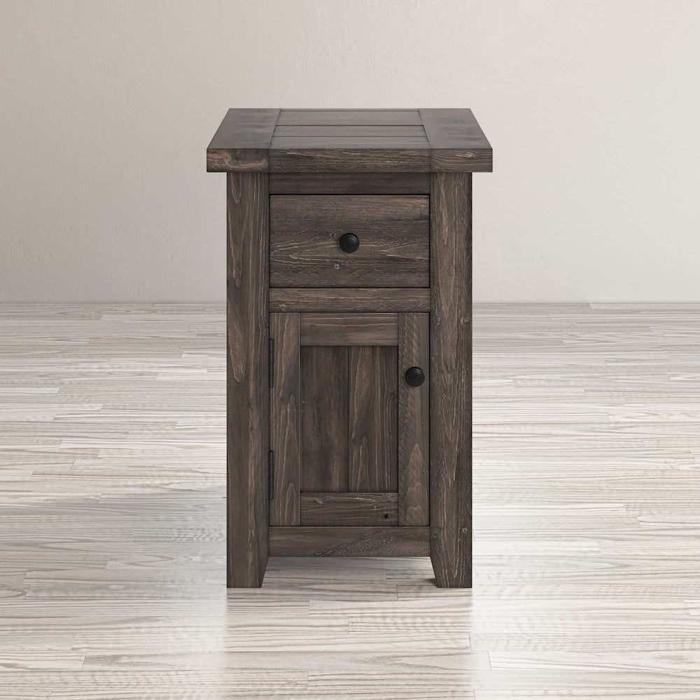 Jofran - Madison County Chairside Table in Barnood - 1700-8 view 5