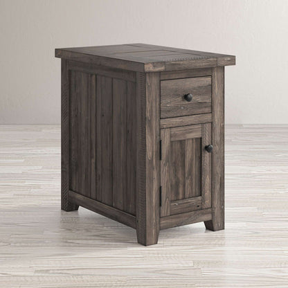 Jofran - Madison County Chairside Table in Barnood - 1700-8 view 6