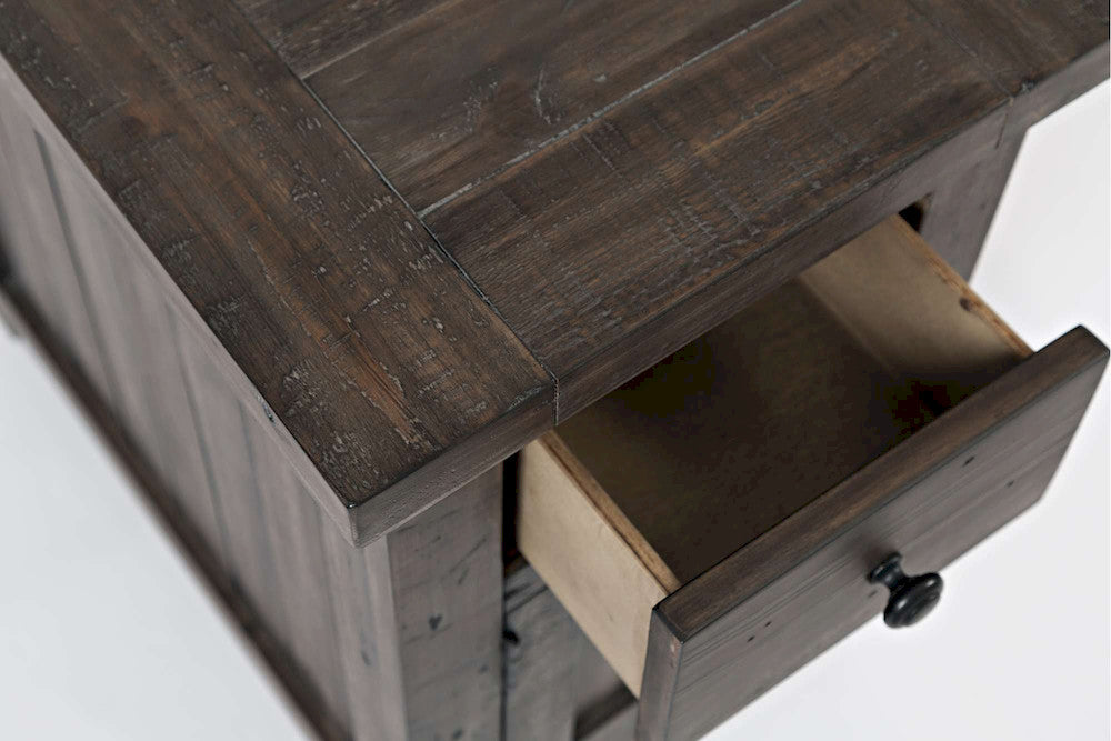 Jofran - Madison County Chairside Table in Barnood - 1700-8 view 8