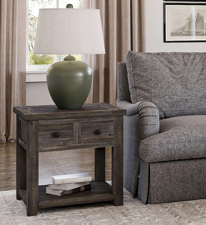 Jofran - Madison County Chairside Table in Barnood - 1700-8 view 12