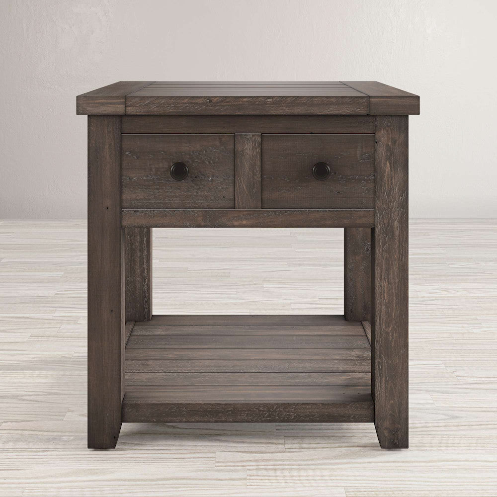 Jofran - Madison County End Table in Barnood - 1700-3 view 5