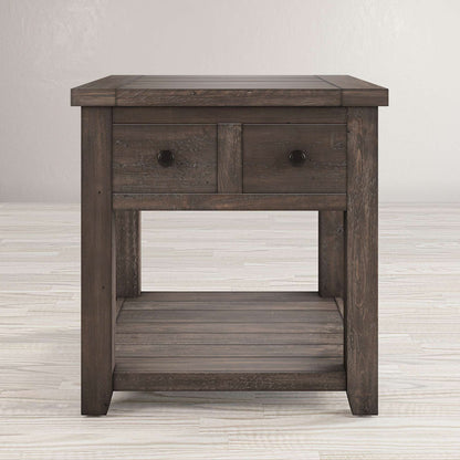 Jofran - Madison County End Table in Barnood - 1700-3 view 5