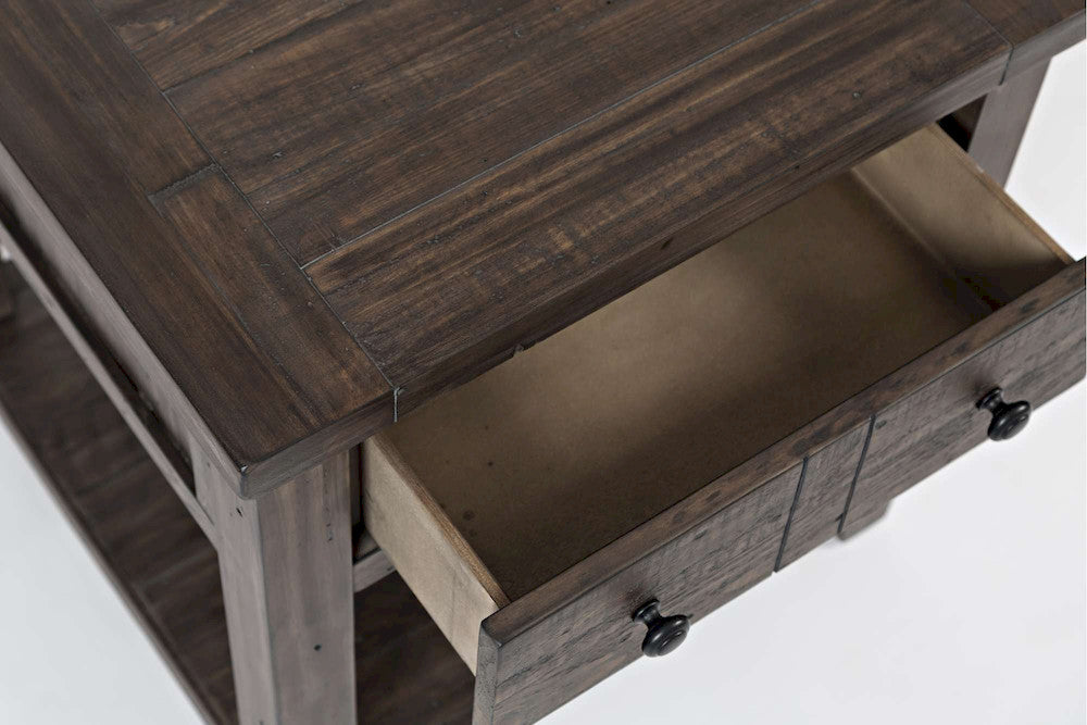 Jofran - Madison County End Table in Barnood - 1700-3 view 8