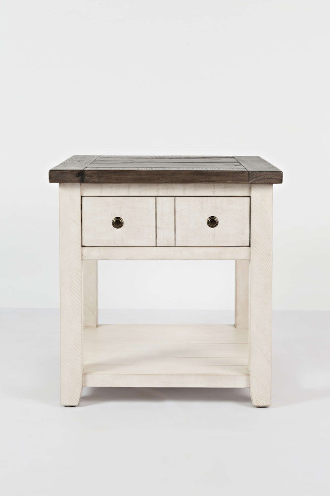 Jofran - Madison County End Table in Vintage white - 1706-3 view 1