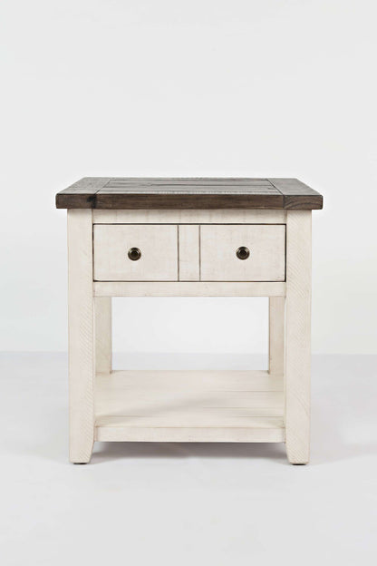 Jofran - Madison County End Table in Vintage white - 1706-3 view 1