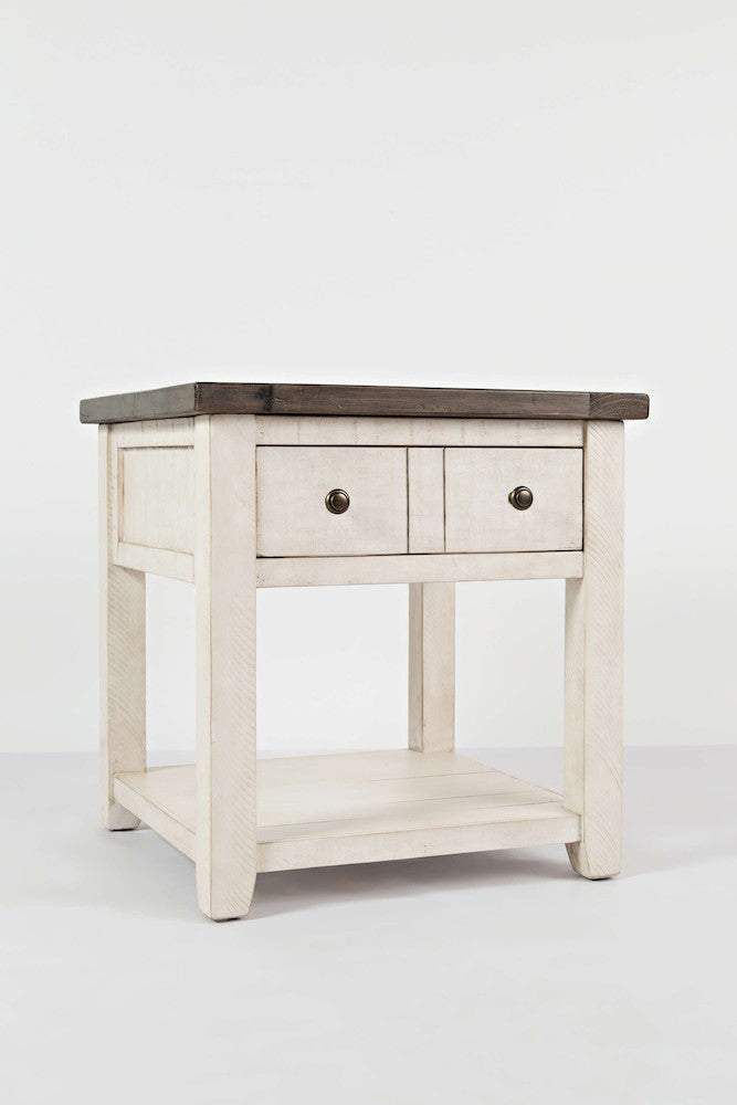 Jofran - Madison County End Table in Vintage white - 1706-3 view 2