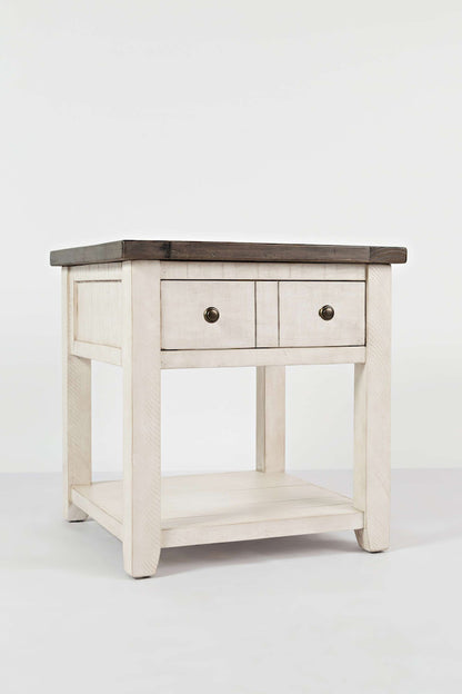 Jofran - Madison County End Table in Vintage white - 1706-3 view 2