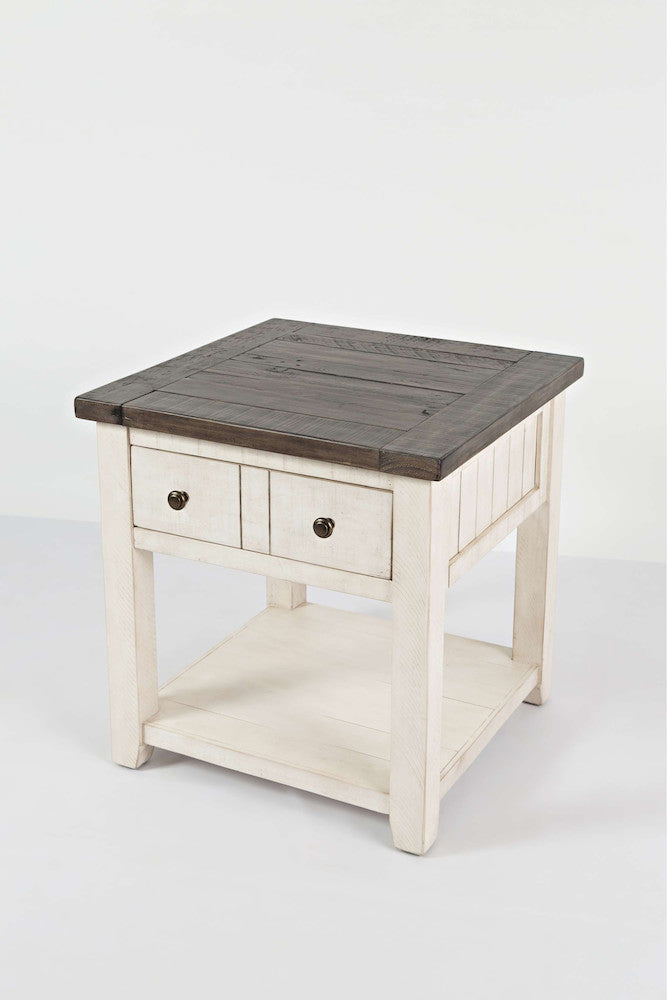 Jofran - Madison County End Table in Vintage white - 1706-3 view 3