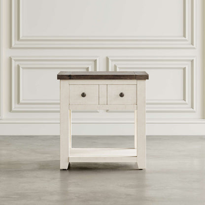 Jofran - Madison County End Table in Vintage white - 1706-3 view 5