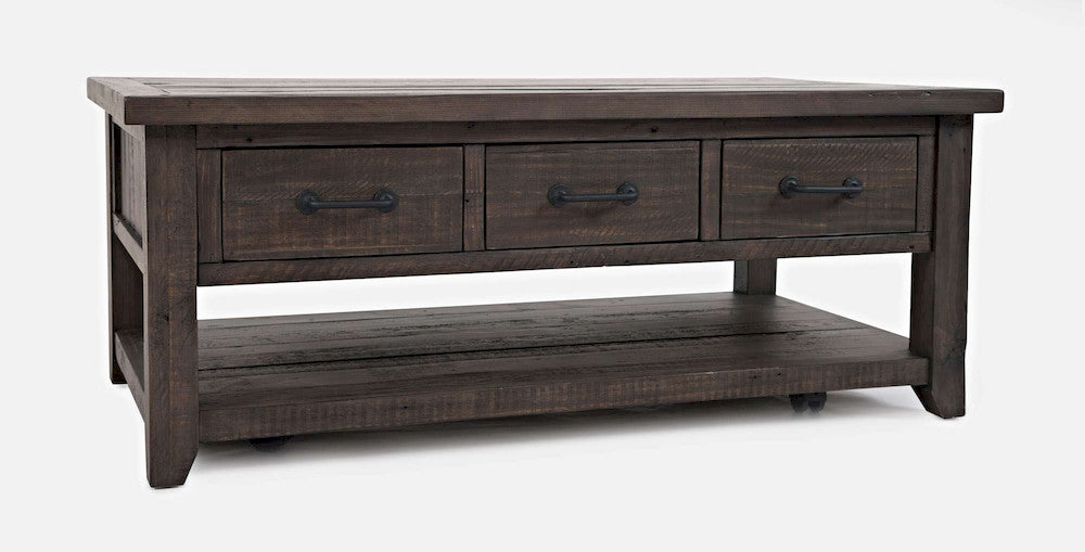 Jofran - Madison County Harris 3 Draer Cocktail Table in Barnood - 1700-11 view 2