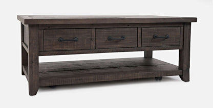 Jofran - Madison County Harris 3 Draer Cocktail Table in Barnood - 1700-11 view 2
