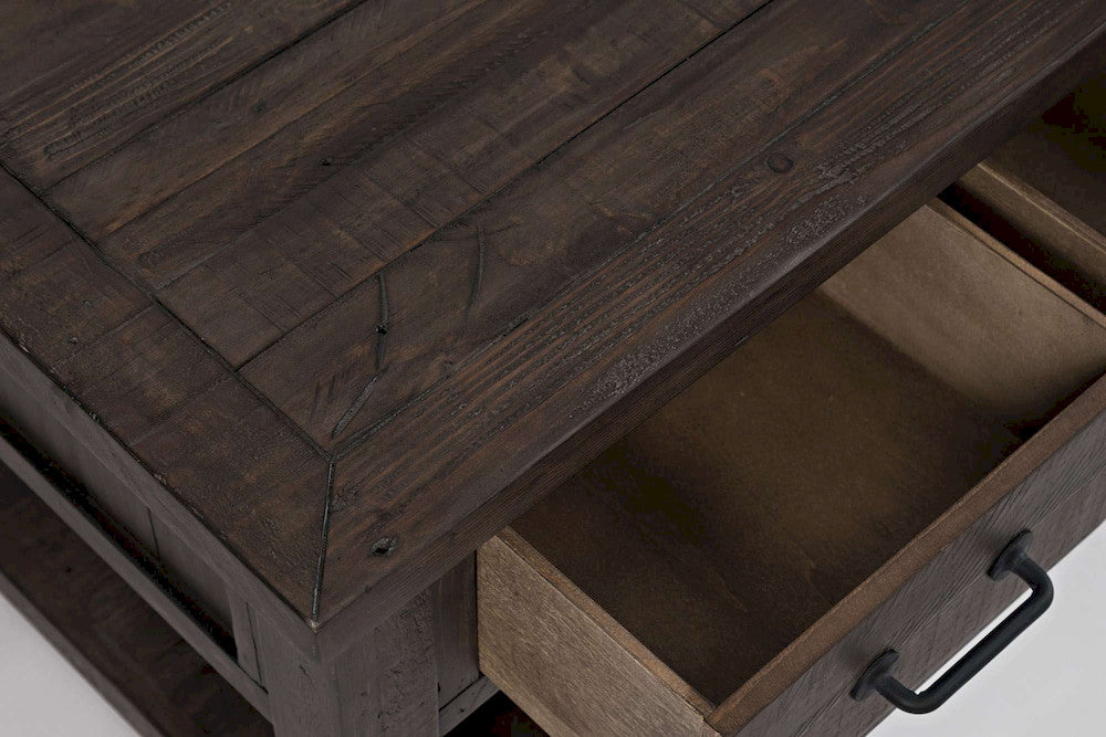Jofran - Madison County Harris 3 Draer Cocktail Table in Barnood - 1700-11 view 4