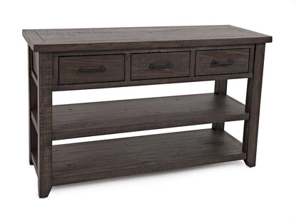 Jofran - Madison County Harris 3 Drawer Console in Barnwood - 1700-14 view 2