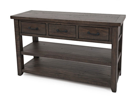 Jofran - Madison County Harris 3 Drawer Console in Barnwood - 1700-14 veiw 2
