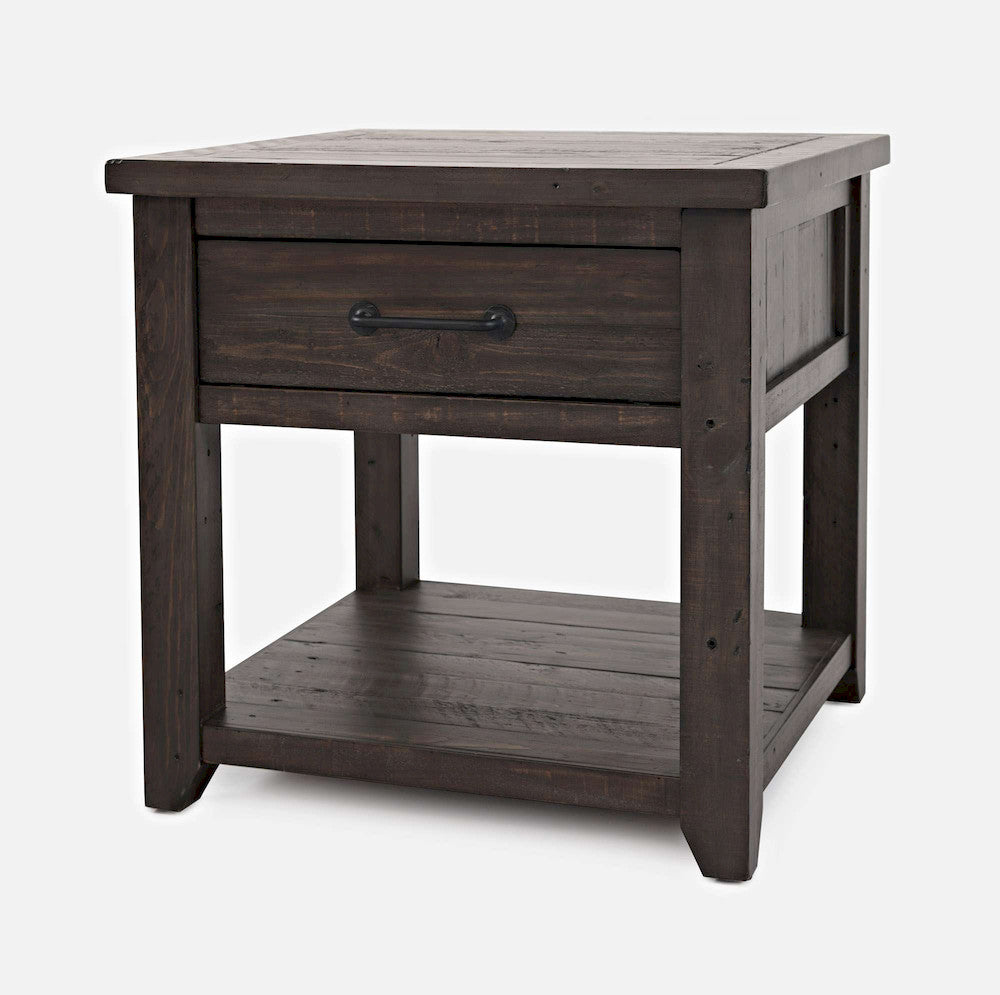 Jofran - Madison County Harris End Table in Barnwood - 1700-13 view 3