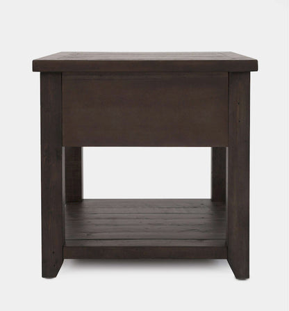 Jofran - Madison County Harris End Table in Barnwood - 1700-13 view 4