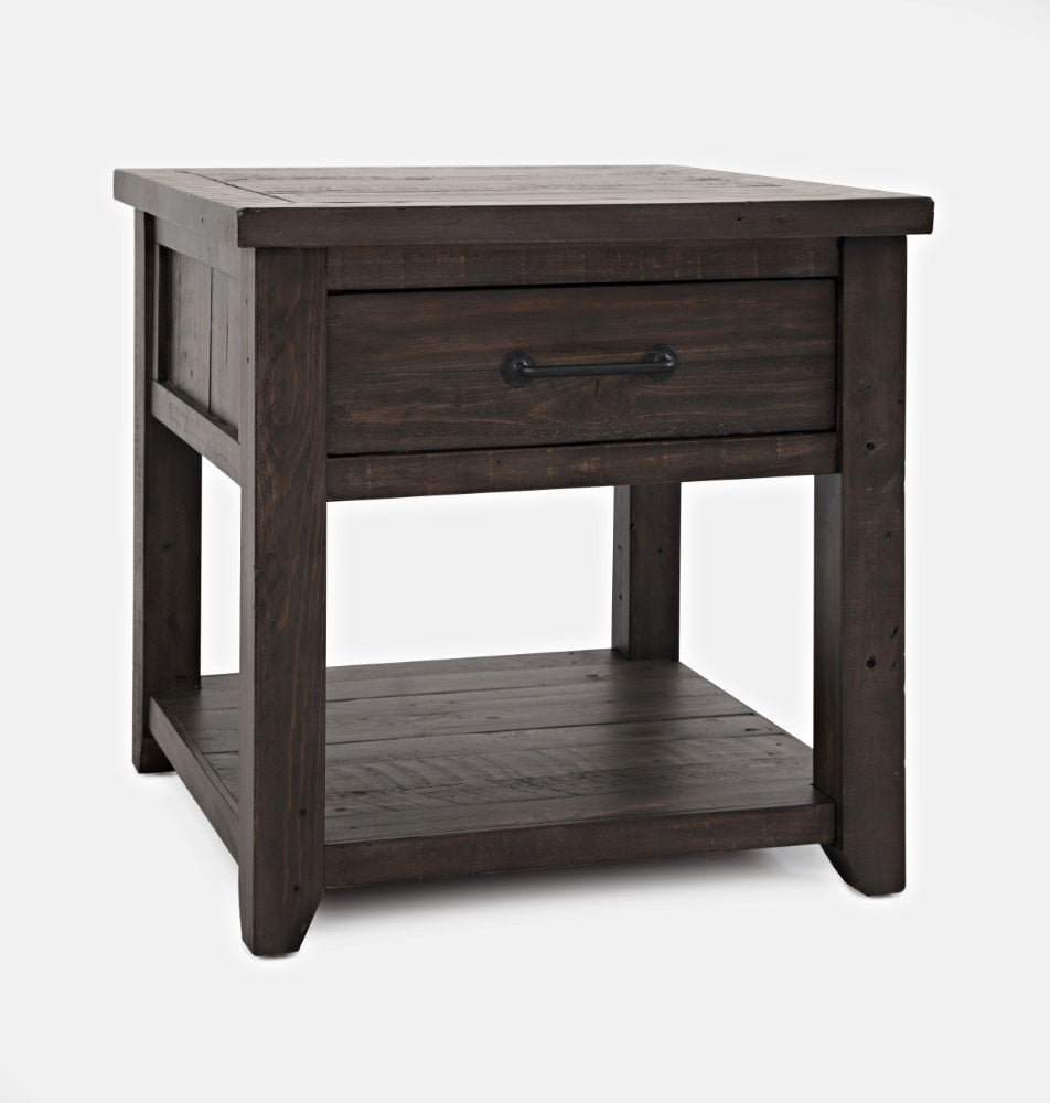 Jofran - Madison County Harris End Table in Barnwood - 1700-13 veiw 1