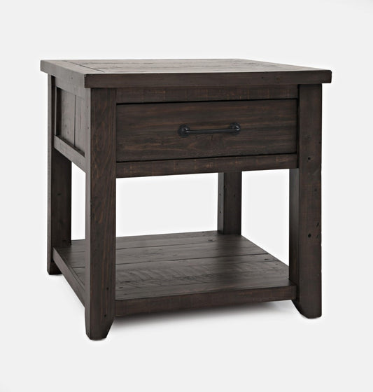 Jofran - Madison County Harris End Table in Barnwood - 1700-13 veiw 1