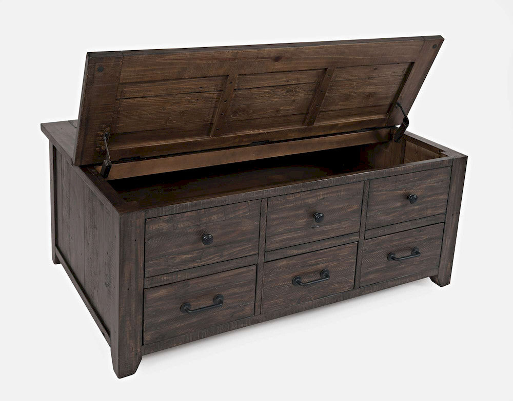 Jofran - Madison County Harris Lift Lid Cocktail Table in Barnood - 1700-15 view 3
