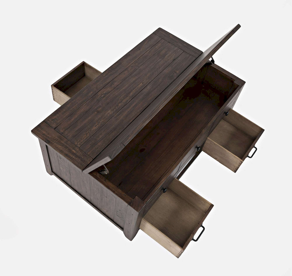 Jofran - Madison County Harris Lift Lid Cocktail Table in Barnood - 1700-15 view 6
