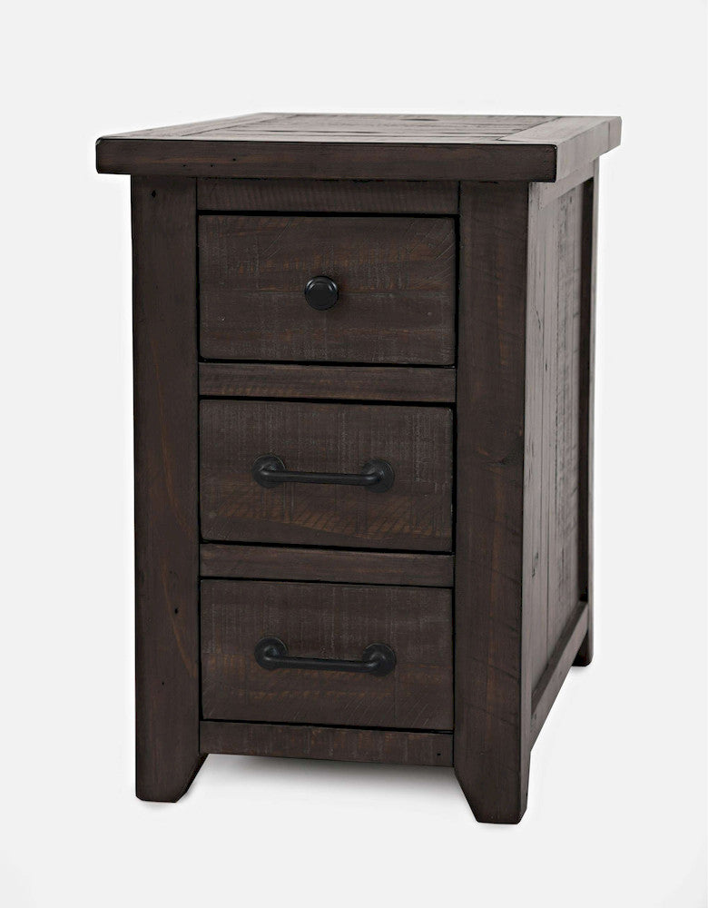Jofran - Madison County Harris Power Chairside Table in Barnwood - 1700-18 view 3