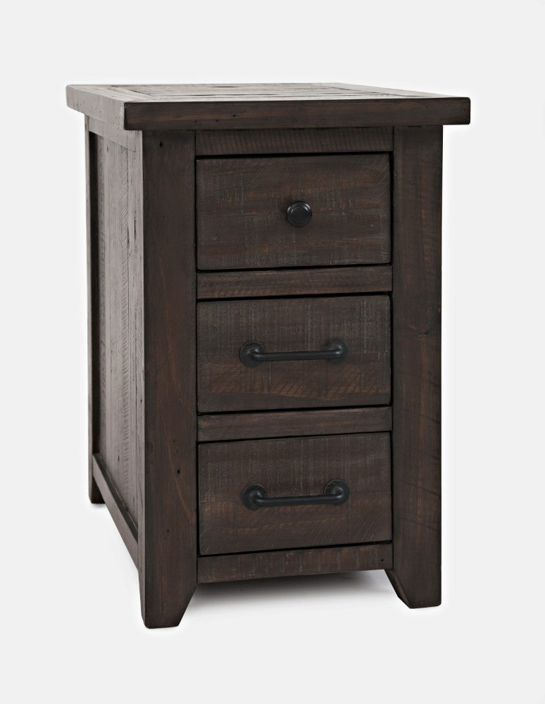 Jofran - Madison County Harris Power Chairside Table in Barnwood - 1700-18 veiw 1