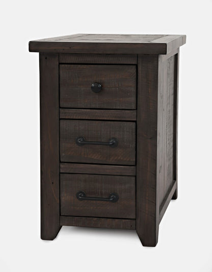 Jofran - Madison County Harris Power Chairside Table in Barnwood - 1700-18 veiw 2