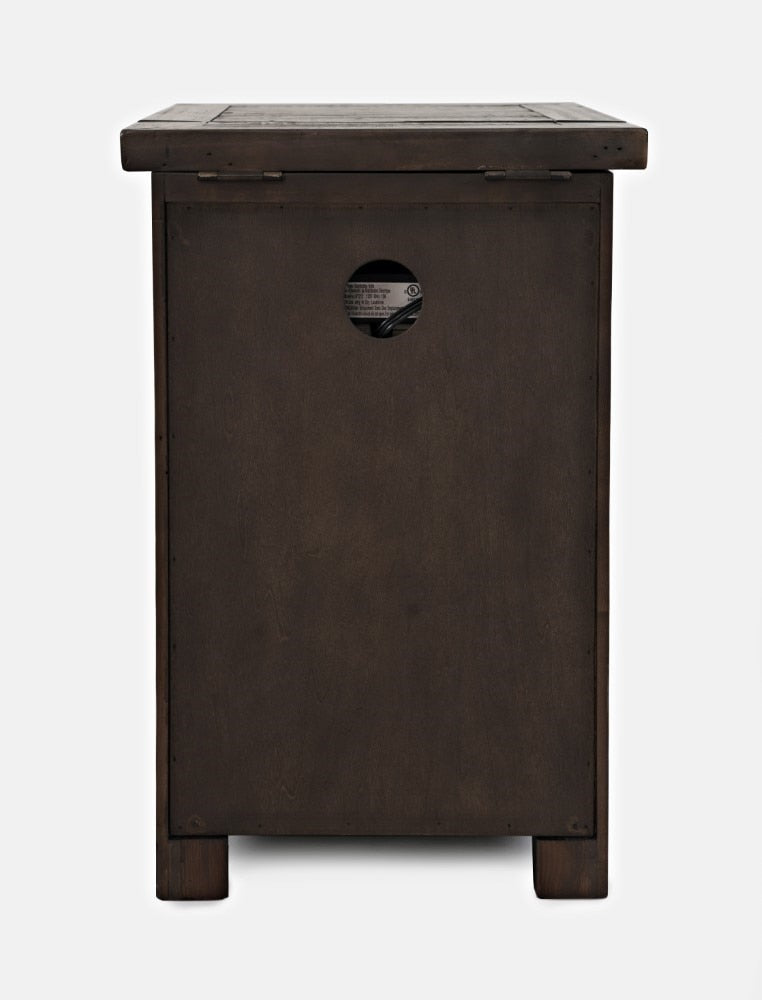 Jofran - Madison County Harris Power Chairside Table in Barnwood - 1700-18 veiw 3