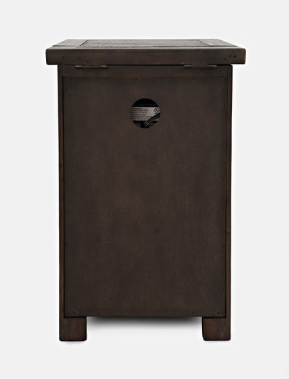 Jofran - Madison County Harris Power Chairside Table in Barnwood - 1700-18 veiw 3