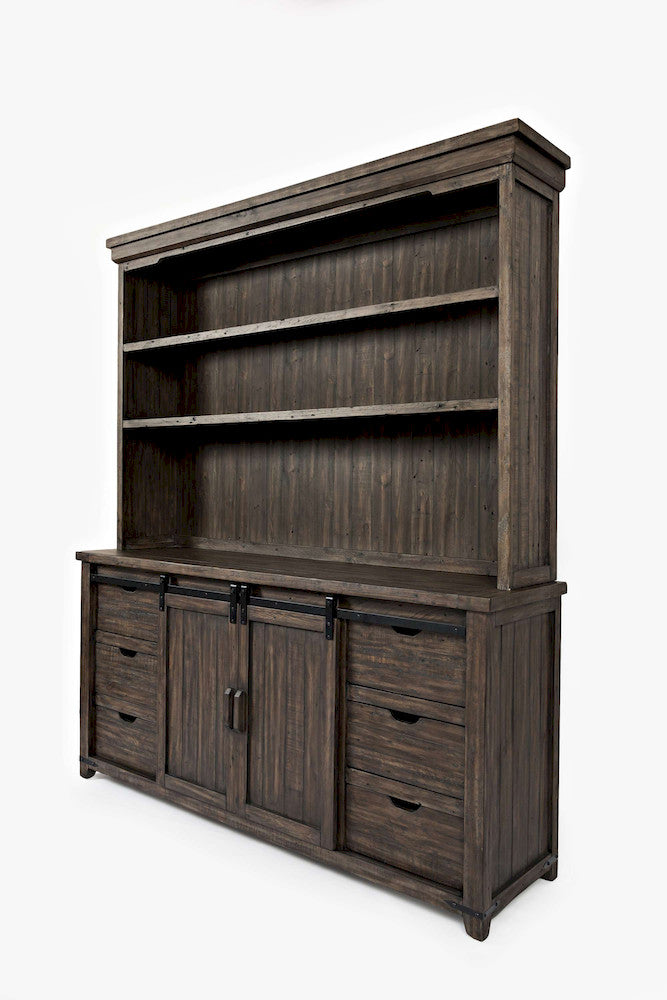 Jofran - Madison County Hutch Server in Barnood - 1700-7071KT view 2