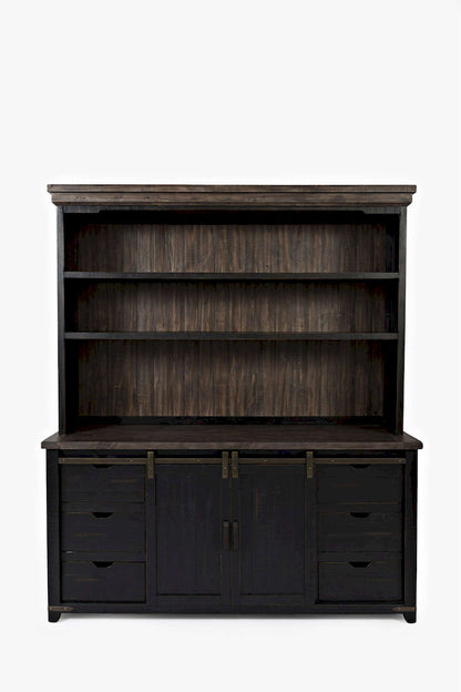 Jofran - Madison County Hutch Server in Vintage Black - 1702-7071KT view 1
