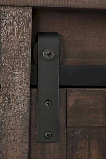 Jofran - Madison County King Barn Door Bed in Barnwood - 1700B-KBDHB-KPFB-KRS view 3