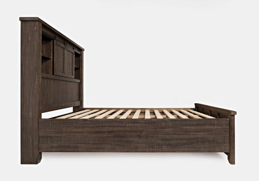Jofran - Madison County King Barn Door Bed in Barnwood - 1700B-KBDHB-KPFB-KRS veiw 2